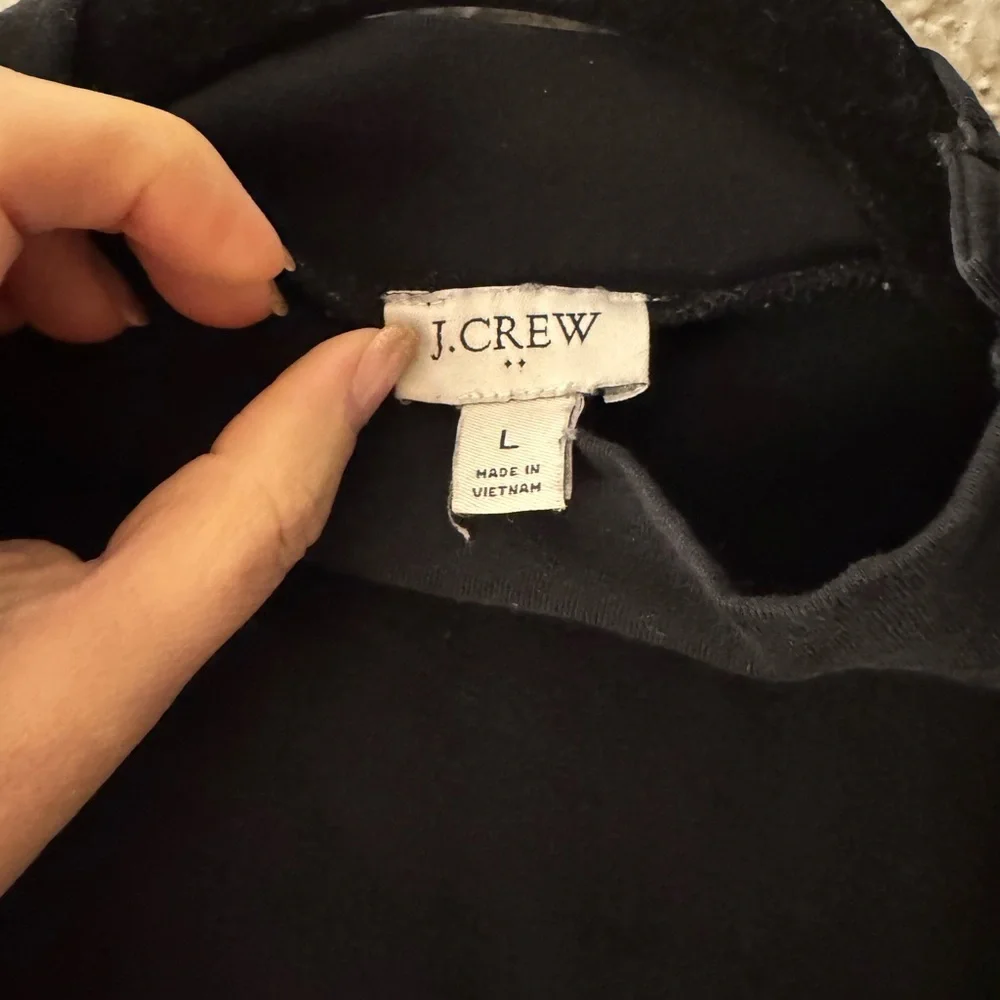 J.Crew Factory Mockneck bodysuit with button shoulders - Picture 6 of 6